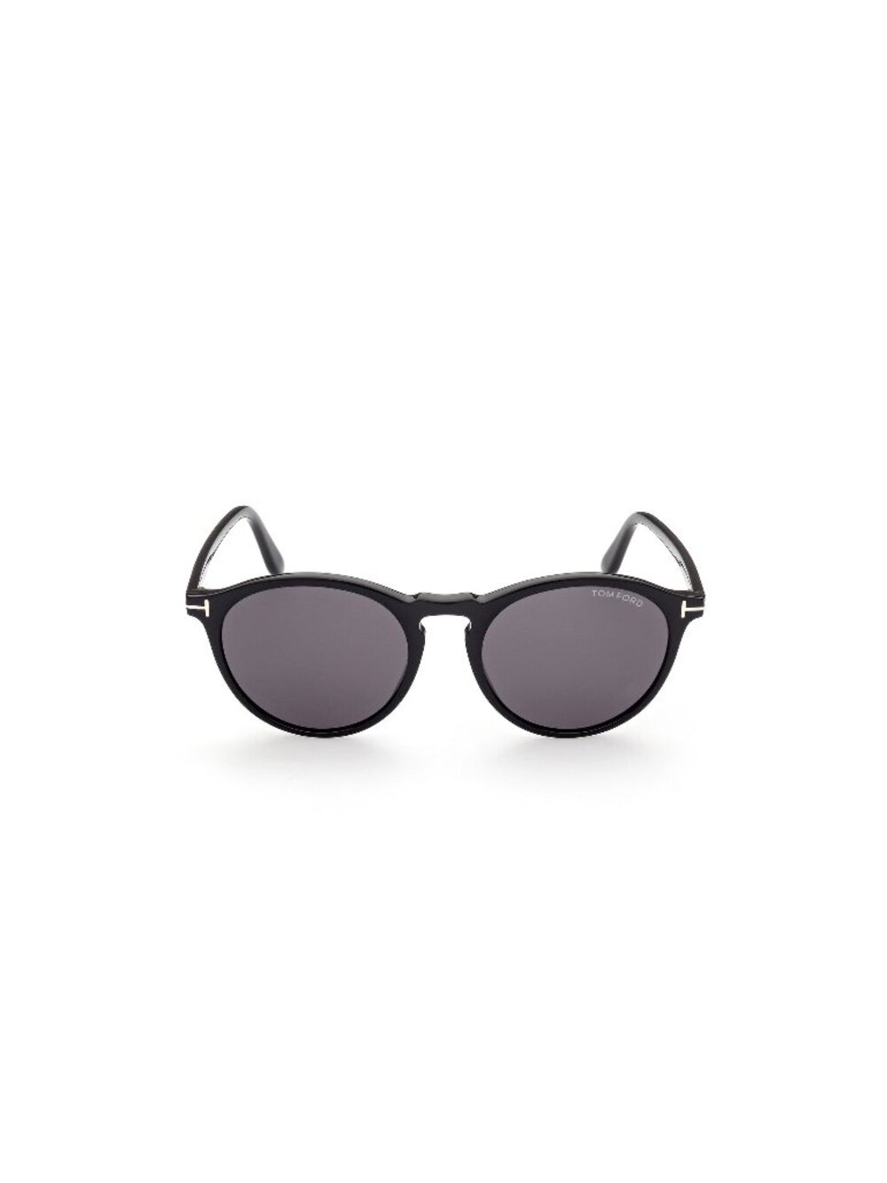 New Tom Ford Men's Sunglasses Black Round Grey Lens Acetate Frame FT0904 AUREL
